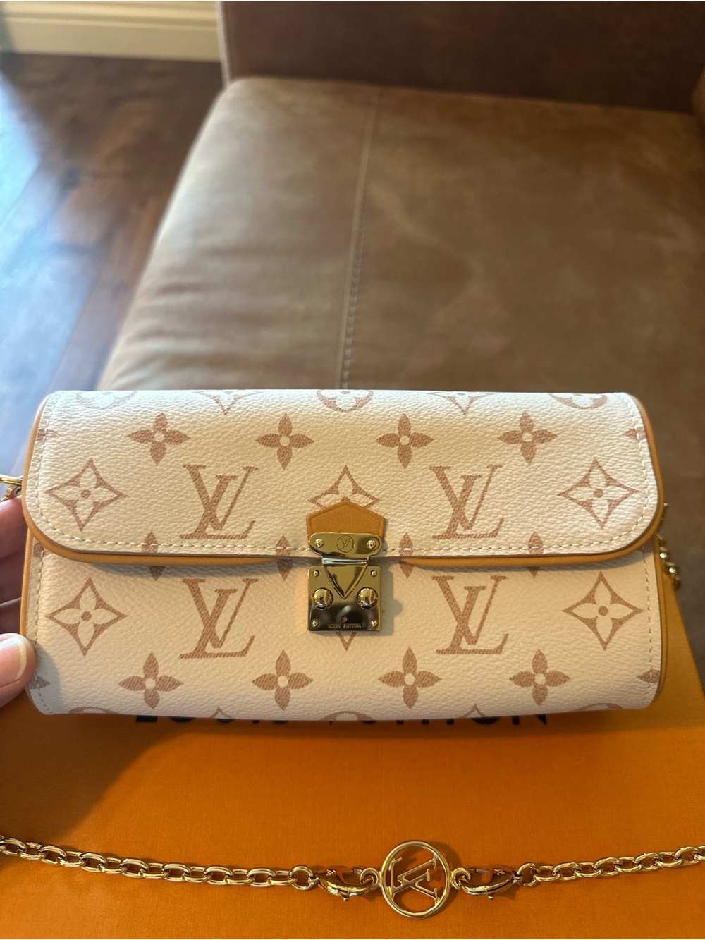 Louis Vuitton Pochette Camille bag in Monogram Dune Canvas